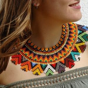 Handmade Necklace Embera indigenous of Colombia